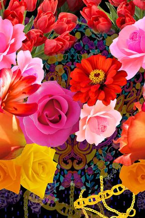 围巾华亿平台印花华亿平台图片