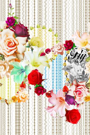 围巾华亿平台印花华亿平台图片