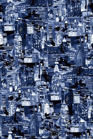 城市霓虹印花华亿平台图片