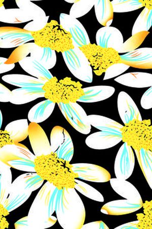 向日葵印花华亿平台图片