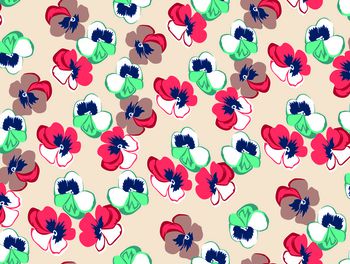 613772-三色大花 粉色