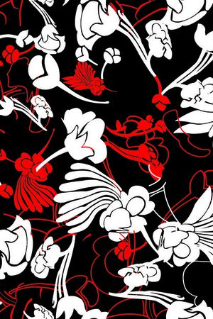 简单花卉印花华亿平台图片