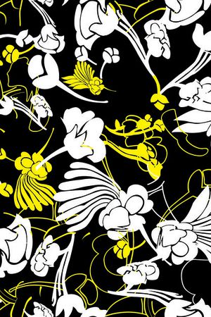 简单花卉印花华亿平台图片