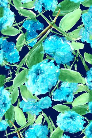 花朵树枝印花华亿平台图片