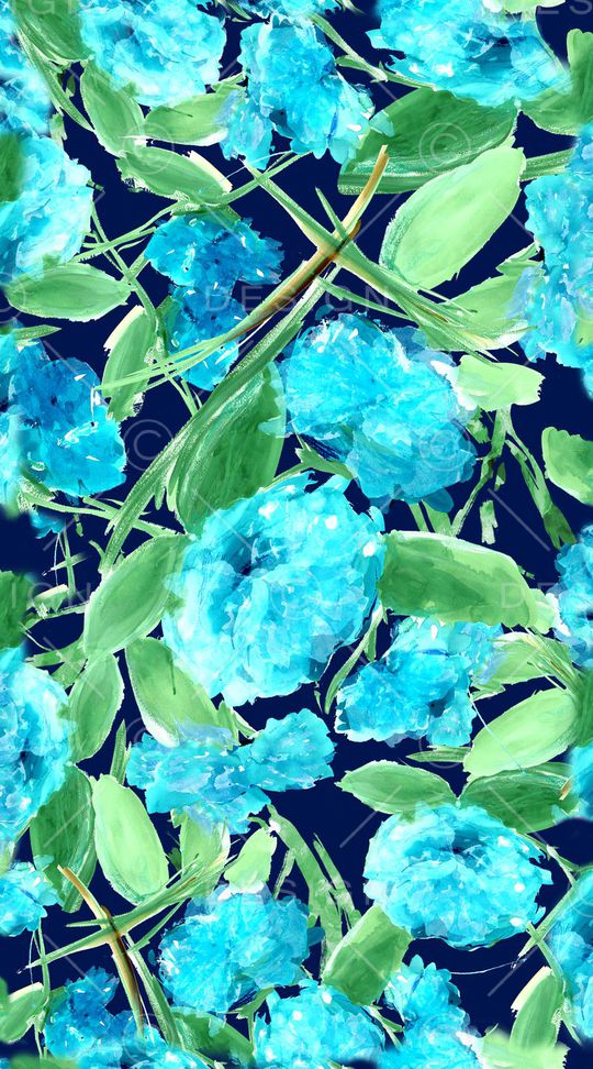 花朵树枝印花华亿平台图片