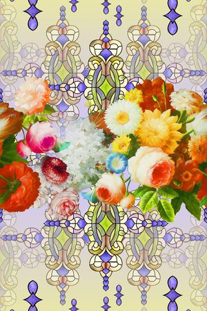 围巾华亿平台印花华亿平台图片