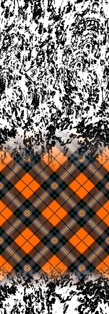 614017-定位格子斑点 橙色