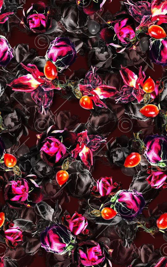 玫瑰印花华亿平台图片