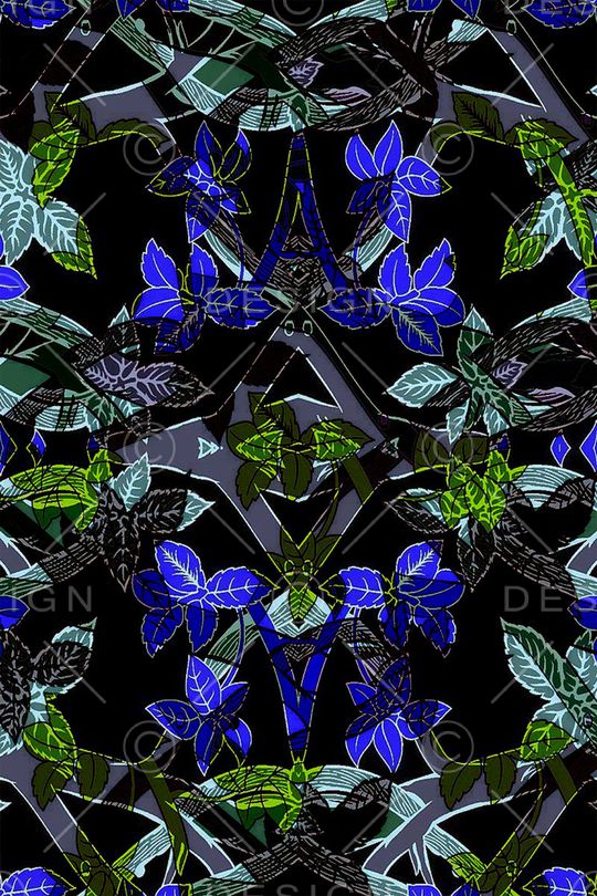 枫叶迎花葵印花华亿平台图片