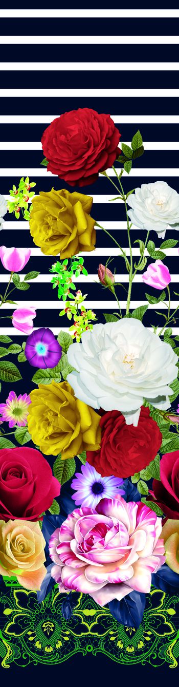 614073-定位横条玫瑰花 宝蓝