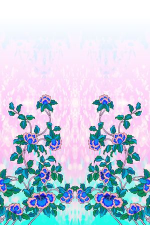 中国风印花华亿平台图片