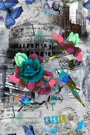 欧式印花华亿平台图片