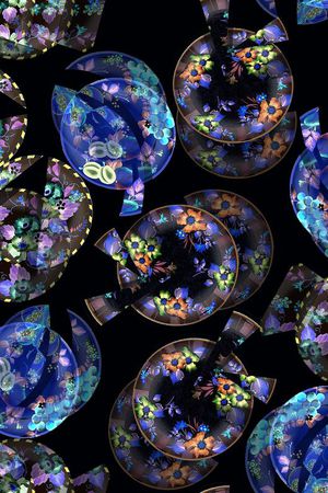 三角形印花华亿平台图片