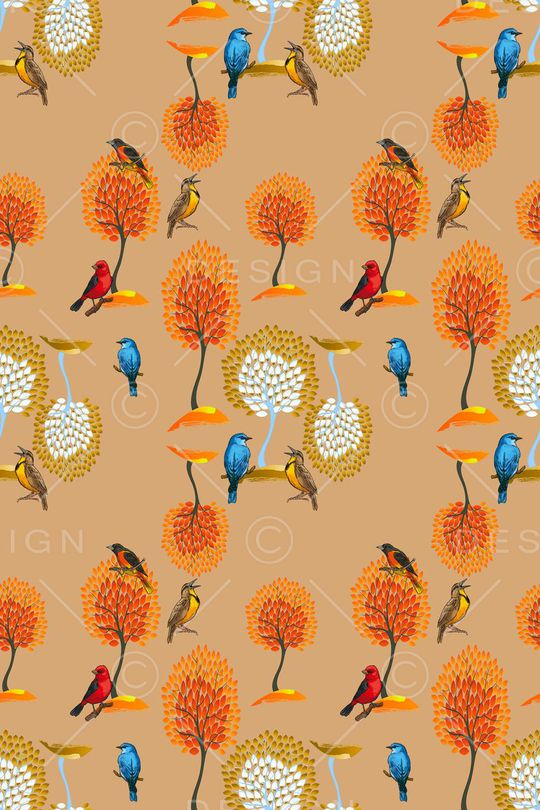 鸟儿印花华亿平台图片