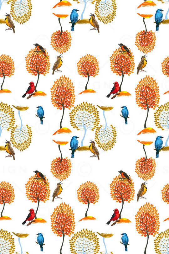 鸟儿印花华亿平台图片