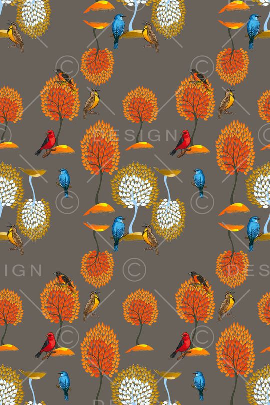 鸟儿印花华亿平台图片