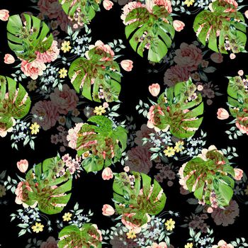 614212-芭蕉叶花卉