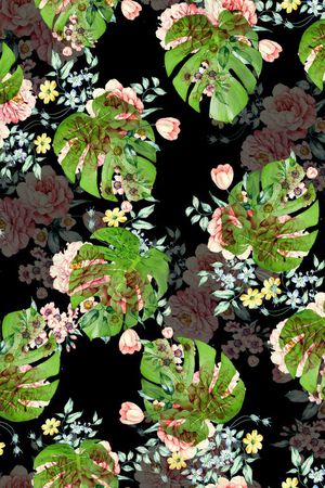 棕榈叶印花华亿平台图片