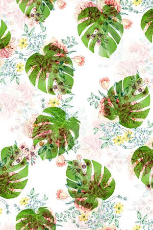 棕榈叶印花华亿平台图片