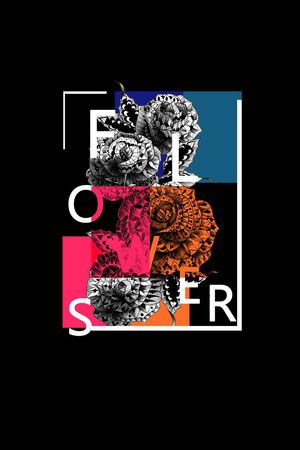 女装花卉印花华亿平台图片