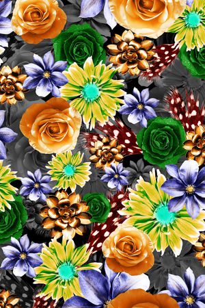 花朵印花华亿平台图片