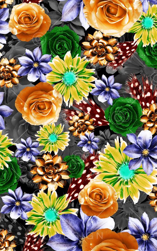 花朵印花华亿平台图片