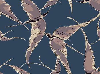 614463-大雁 灰蓝