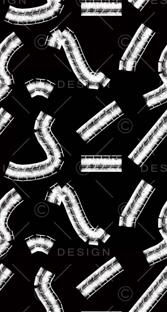 大牌男装抽象金属印花印花华亿平台图片