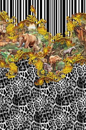 豹纹印花华亿平台图片