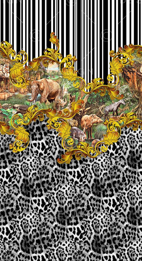 豹纹印花华亿平台图片