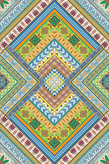 614605-部落方块菱形花纹