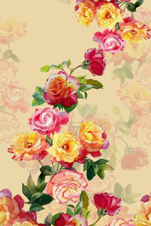 水彩印花华亿平台图片