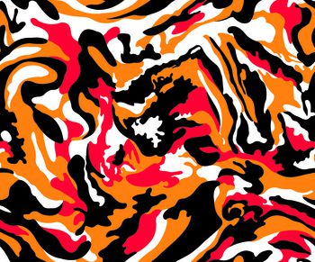 614760-流沙迷彩 红色