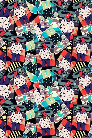 水彩画印花华亿平台图片