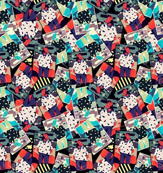 水彩画印花华亿平台图片