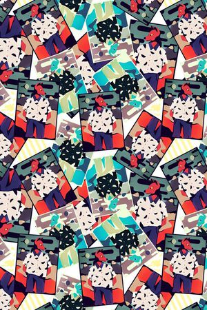 水彩画印花华亿平台图片