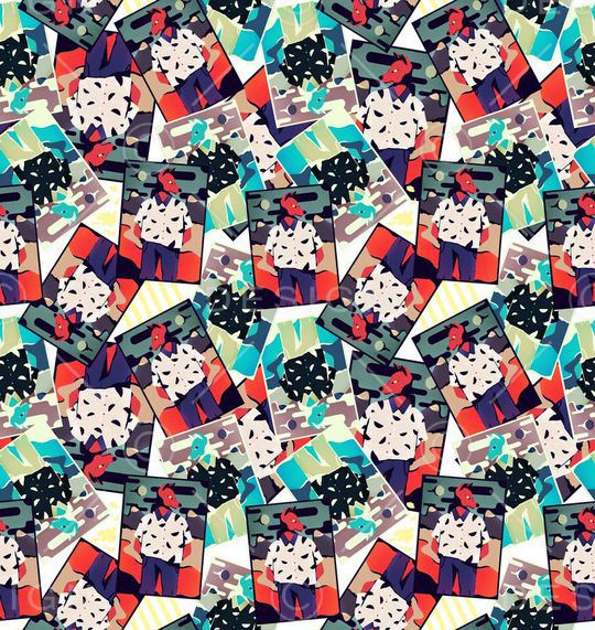 水彩画印花华亿平台图片