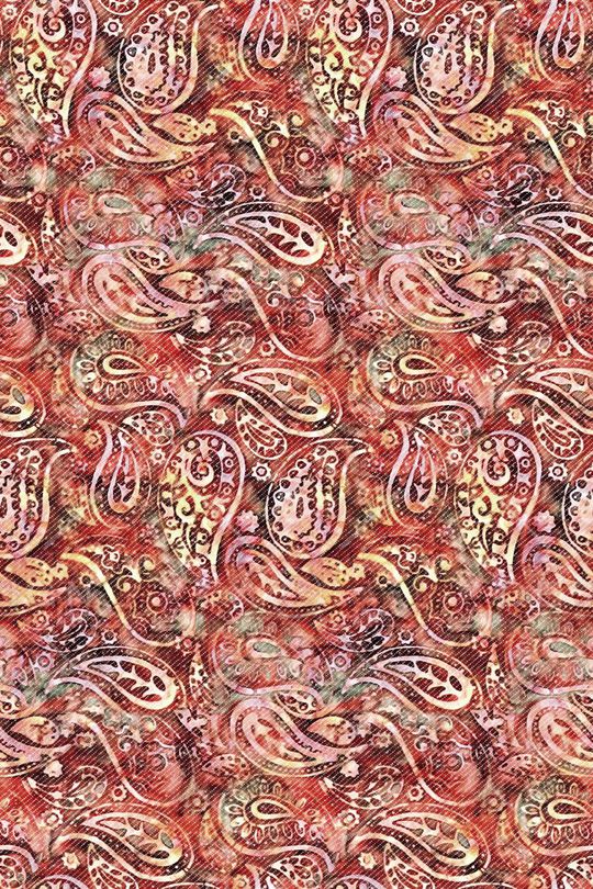 佩斯利印花华亿平台图片