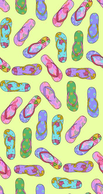 614844-沙滩凉鞋--黄底