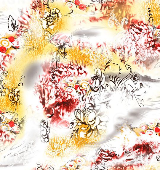 清爽印花华亿平台图片