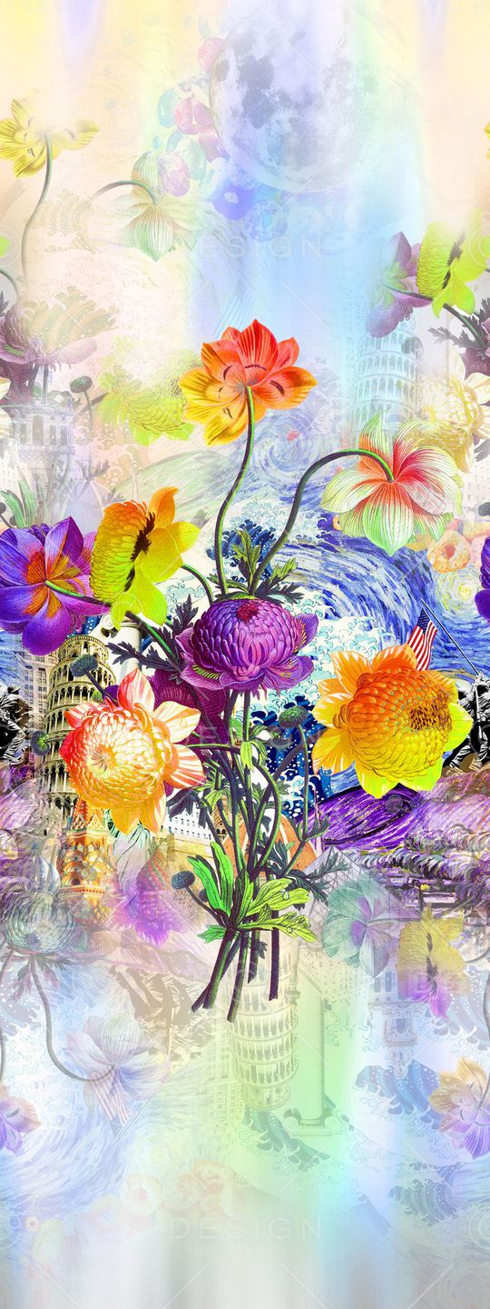 围巾华亿平台印花华亿平台图片