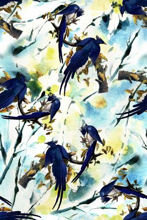 鸟印花华亿平台图片