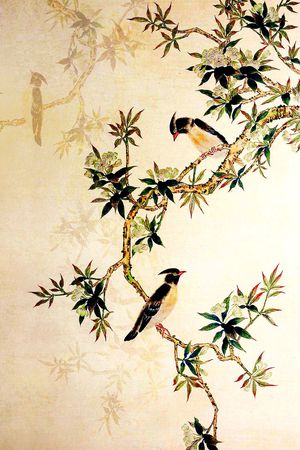 花鸟印花华亿平台图片