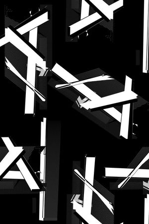 不规则几何印花华亿平台图片