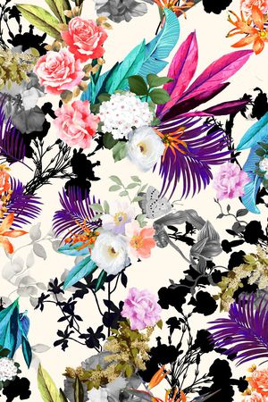 乱花印花华亿平台图片