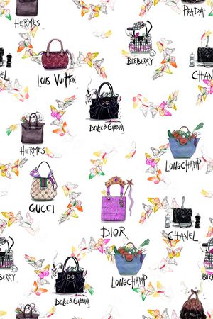 水彩蝴蝶印花华亿平台图片