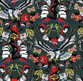 615134-卡通野生动物 褐色