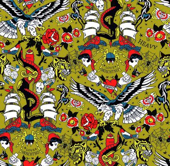 615135-卡通野生动物 黄色