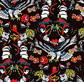 615136-卡通野生动物 咖啡色