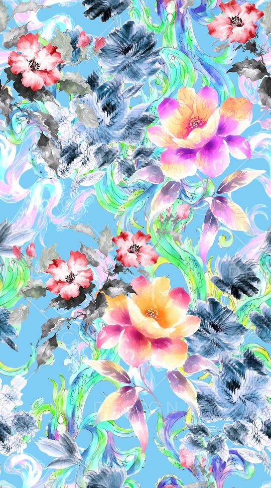 水彩印花华亿平台图片